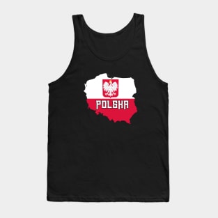 Poland flag & map Tank Top